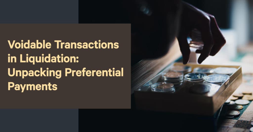 Voidable Transactions in Liquidation